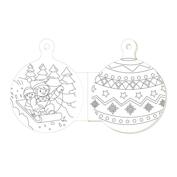 Produktbild: TR&Ouml;TSCH - Malbuch Weihnachts-Malbuch Kugelform| Ab 3 Jahren