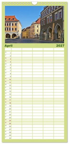 Produktbild: Familienplaner 2027 - G&ouml;rlitz - Die Perle Niederschlesiens mit 5 Spalten (Wandkalender, 21 x 45 cm) CALVENDO