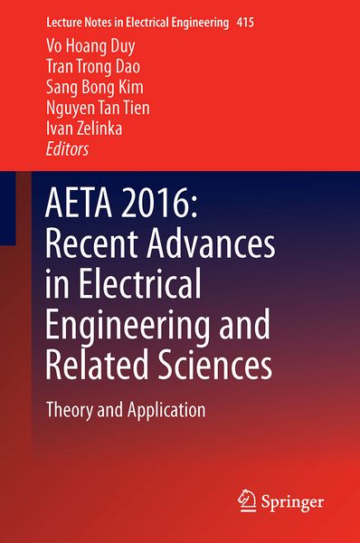Produktbild: AETA 2016: Recent Advances in Electrical Engineering and Related Sciences