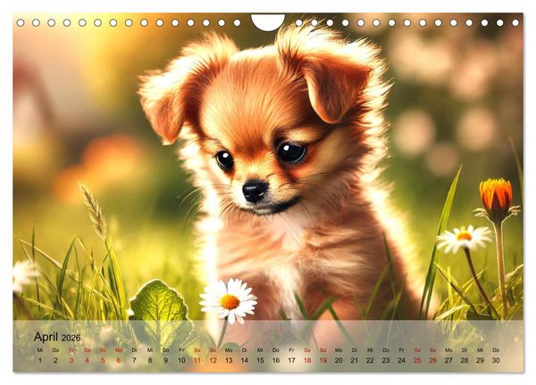 Produktbild: Chihuahua-Welpen &ndash; Kleine Wunder (Wandkalender 2026 DIN A4 quer), CALVENDO Monatskalender