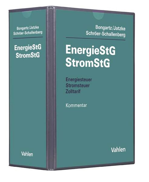 Produktbild: Energiesteuer, Stromsteuer, Zolltarif. EnergieStG, StromStG