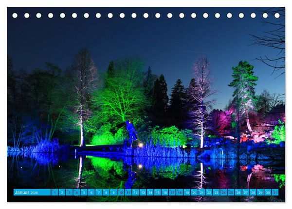 Produktbild: Essen Lichter der Nacht (Tischkalender 2026 DIN A5 quer), CALVENDO Monatskalender