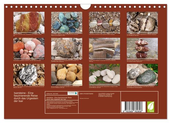 Produktbild: Isarsteine - Eine faszinierende Reise durch das Urgestein der Isar (Wandkalender 2027 DIN A4 quer), CALVENDO Monatskalender