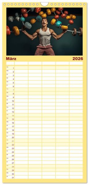Produktbild: Familienplaner 2026 - Das macht Spa&szlig;, haben sie gesagt mit 5 Spalten (Wandkalender, 21 x 45 cm) CALVENDO