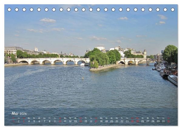Produktbild: Paris (Tischkalender 2026 DIN A5 quer), CALVENDO Monatskalender