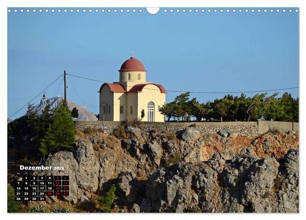 Produktbild: Kapellen und Kirchen auf Kreta (Wandkalender 2026 DIN A3 quer), CALVENDO Monatskalender