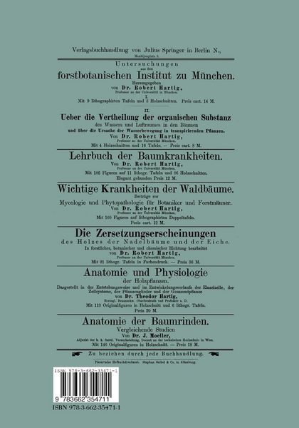 Produktbild: Untersuchungen aus dem forstbotanischen Institut zu M&uuml;nchen
