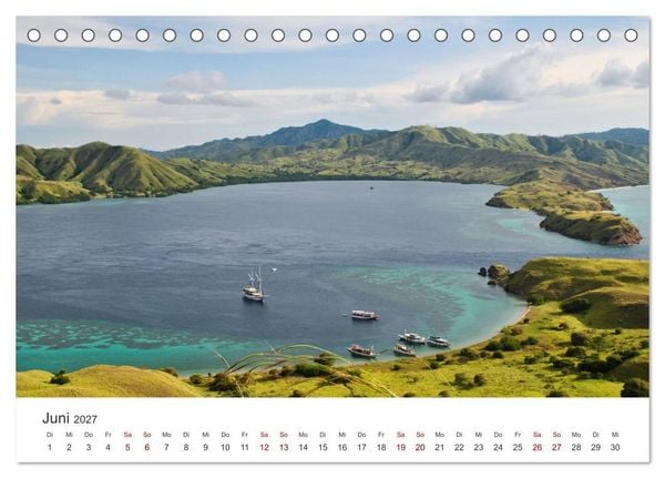 Produktbild: Indonesien - Ein atemberaubender Inselstaat. (Tischkalender 2027 DIN A5 quer), CALVENDO Monatskalender