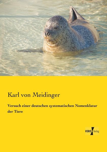 Produktbild: Versuch einer deutschen systematischen Nomenklatur der Tiere