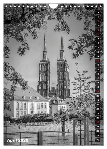 Produktbild: STADTBILDER Monochrome Momente (Wandkalender 2026 DIN A4 hoch), CALVENDO Monatskalender