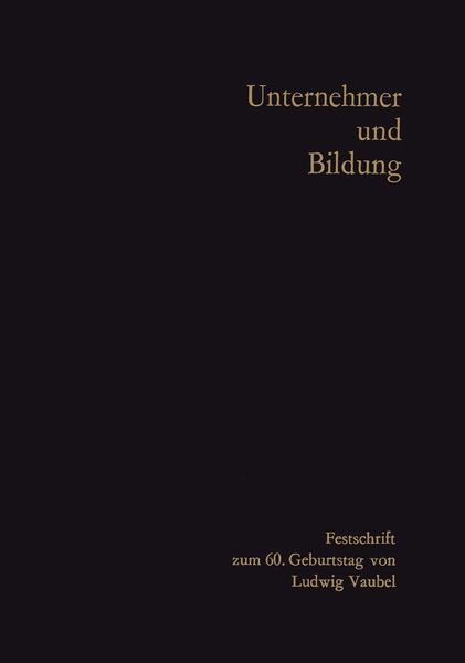 Produktbild: Unternehmer und Bildung