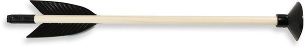 Produktbild: BestSaller 1215 - Holz Pfeil 26cm gro&szlig;, einzeln f&uuml;r Armbrust, 1 St&uuml;ck