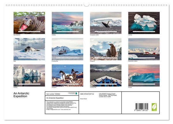 Produktbild: An Antarctic Expedition (High Quality Premium Wall Calendar 2026 DIN A2 landscape),CALVENDO 12 Month Wall Calendar