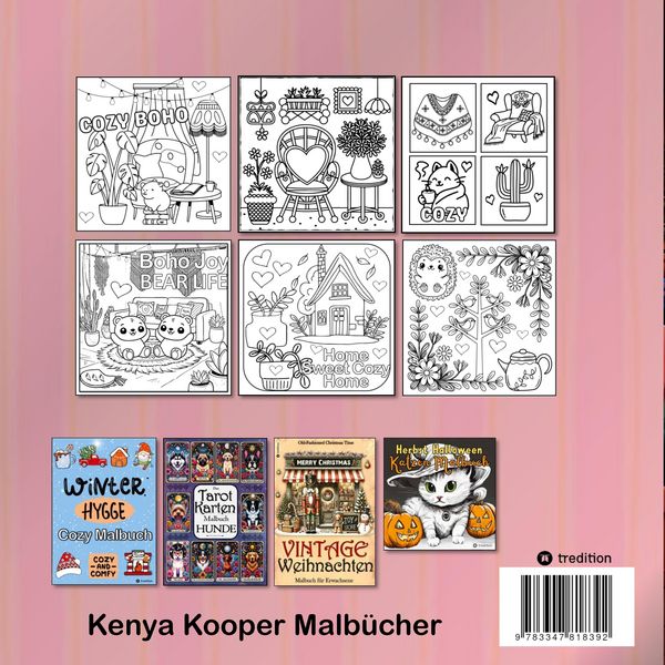 Produktbild: Boho Malbuch - Cozy Malbuch f&uuml;r Erwachsene Cute & Chill