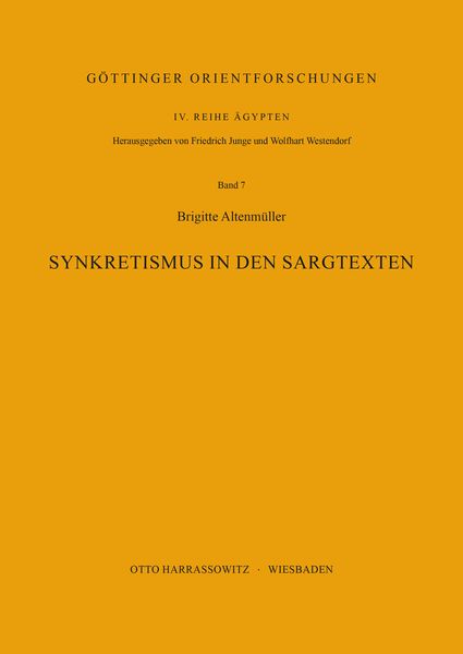 Produktbild: Synkretismus in den Sargtexten