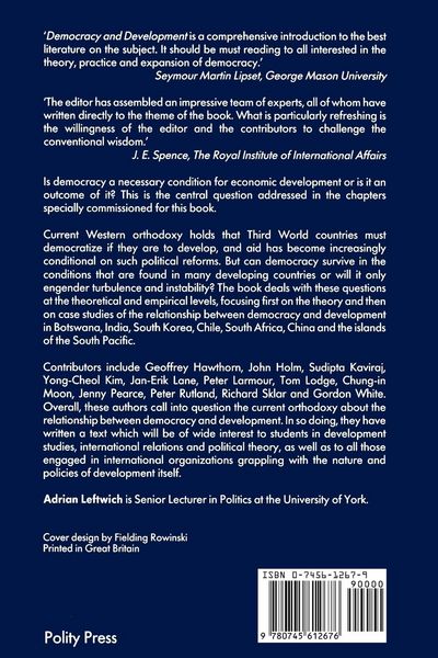 Produktbild: Democracy and Development