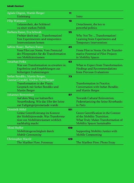 Produktbild: COURAGE Transformation von Mobilit&auml;tsr&auml;umen. Prozesse, Akteure und Gestaltung / Transformation of Mobility Spaces. Process, Actors, and Design