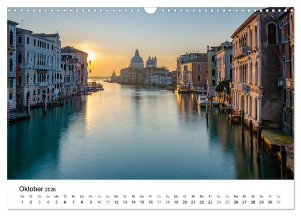Produktbild: Venedig - Die sch&ouml;nsten Orte (Wandkalender 2026 DIN A3 quer), CALVENDO Monatskalender