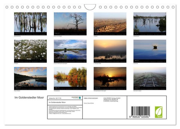 Produktbild: Im Goldenstedter Moor (Wandkalender 2026 DIN A4 quer), CALVENDO Monatskalender