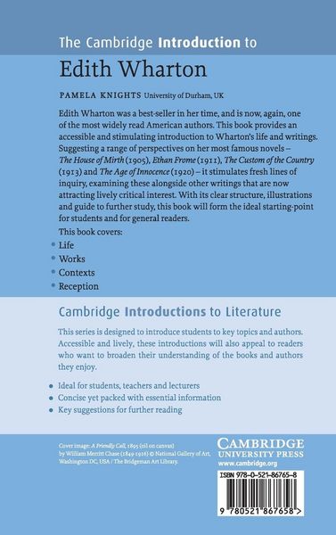 Produktbild: The Cambridge Introduction to Edith Wharton