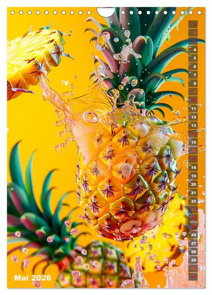 Produktbild: Fr&uuml;chtetraum - Jeden Monat eine fruchtige &Uuml;berraschung (Wandkalender 2026 DIN A4 hoch), CALVENDO Monatskalender