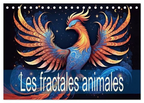 Les fractales animales (Calendrier de bureau 2026 DIN A5 vertical), CALVENDO calendrier mensuel