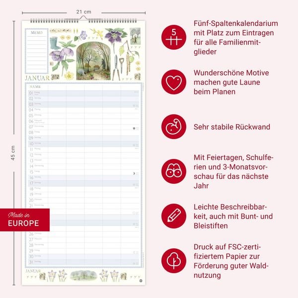 Produktbild: Judith Glover: Familienplaner 2027