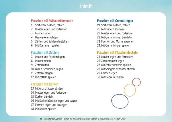 Produktbild: Mengen, Zahlen, Formen mit Alltagsmaterialien erforschen