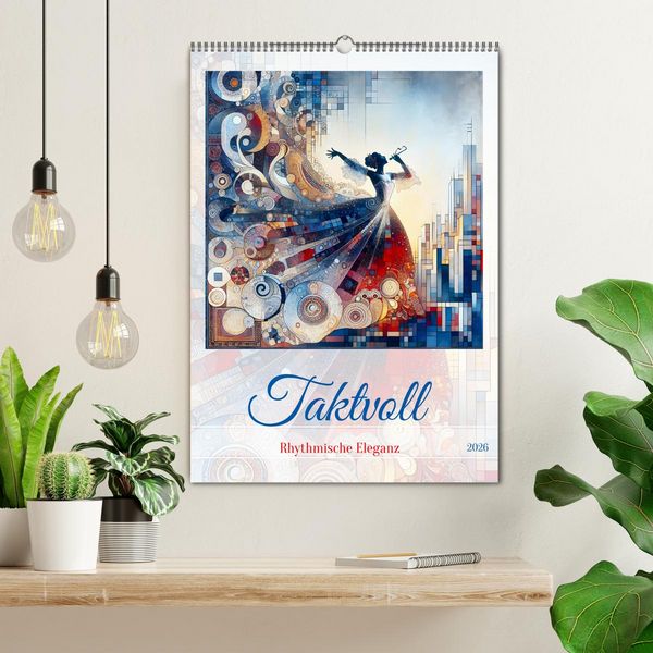 Produktbild: Taktvoll &ndash; Rhythmische Eleganz (Wandkalender 2026 DIN A2 hoch), CALVENDO Monatskalender