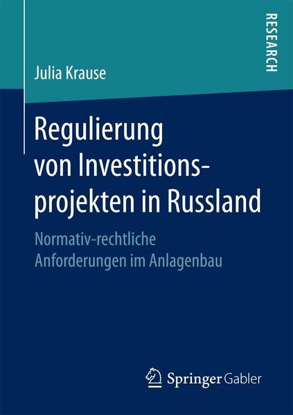 Produktbild: Regulierung von Investitionsprojekten in Russland