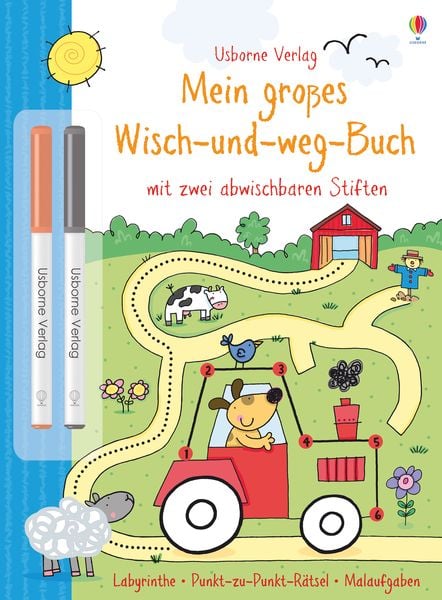 Mein großes Wisch-und-weg-Buch, Taschenbuch von Sam Taplin, Usborne, 978-1-78232-170-5
