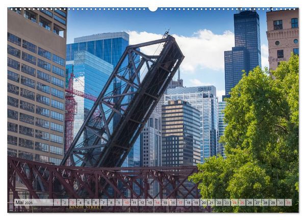 Produktbild: CHICAGO Stadtzentrum (hochwertiger Premium Wandkalender 2026 DIN A2 quer), Kunstdruck in Hochglanz