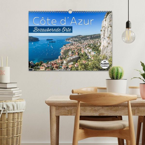 Produktbild: C&Ocirc;TE D&rsquo;AZUR Bezaubernde Orte (Wandkalender 2026 DIN A3 quer), CALVENDO Monatskalender