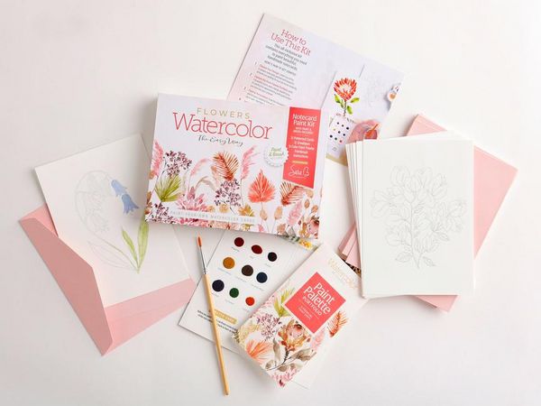 Produktbild: Watercolor the Easy Way Paint-Your-Own Watercolor Cards Flowers