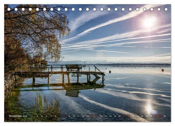 Produktbild: F&uuml;nf-Seen-Land (Tischkalender 2026 DIN A5 quer), CALVENDO Monatskalender