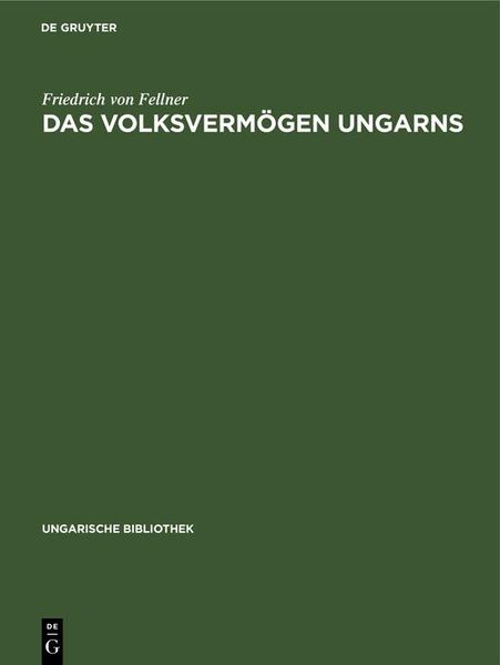 Produktbild: Das Volksverm&ouml;gen Ungarns