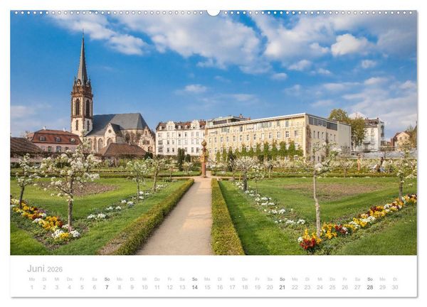Produktbild: Darmstadt &ndash; G&auml;rten, Kunst, Architektur (hochwertiger Premium Wandkalender 2026 DIN A2 quer), Kunstdruck in Hochglanz