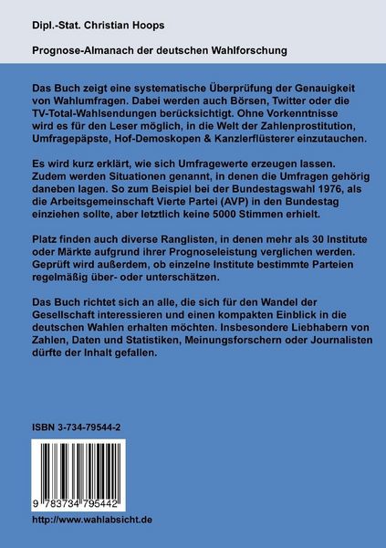 Produktbild: Prognose-Almanach der deutschen Wahlforschung