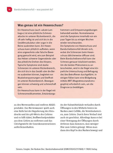 Produktbild: Der R&uuml;cken-Doc: Bandscheibenvorfall