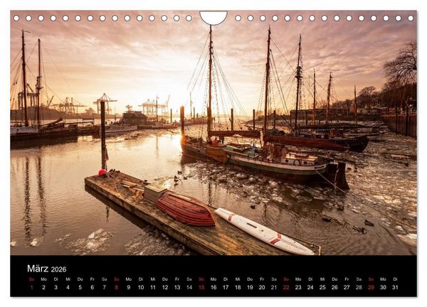 Produktbild: Hamburg . Das Tor zur Welt... (Wandkalender 2026 DIN A4 quer), CALVENDO Monatskalender