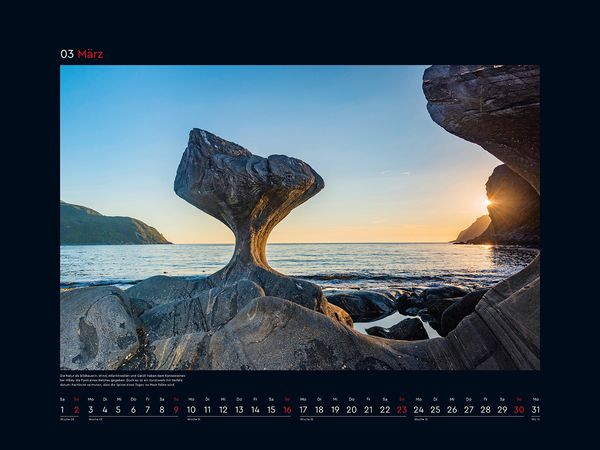 'Hurtigruten - KUNTH Wandkalender 2025' - 'Wandkalender'