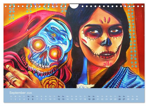 Produktbild: Mexikanische Graffitis (Wandkalender 2026 DIN A4 quer), CALVENDO Monatskalender