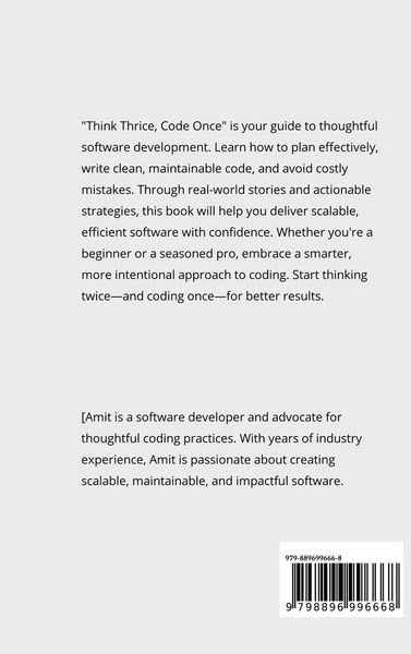 Produktbild: Think thrice, code once