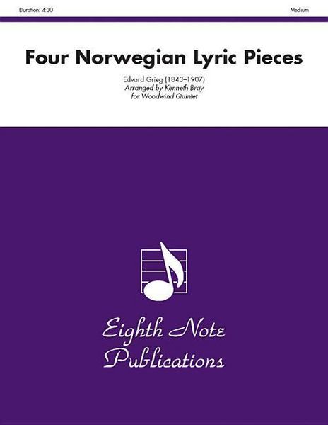Produktbild: Grieg, E: Four Norwegian Lyric Pieces