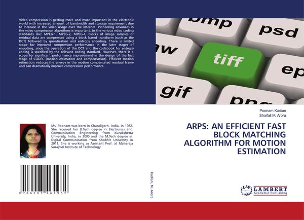 Produktbild: Arps: An Efficient Fast Block Matching Algorithm For Motion Estimation