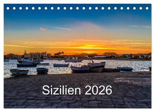 Produktbild: Sizilien 2026 (Tischkalender 2026 DIN A5 quer), CALVENDO Monatskalender