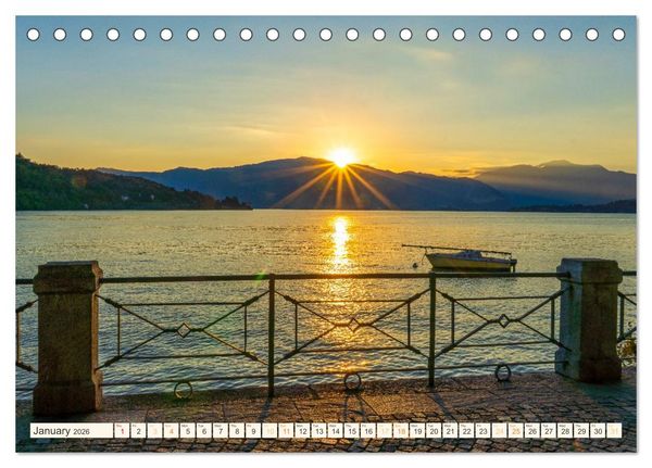 Produktbild: Lake Maggiore - Breathtaking landscapes (Desk Calendar 2026 DIN A5 landscape), CALVENDO 12 Month DeskCalendar