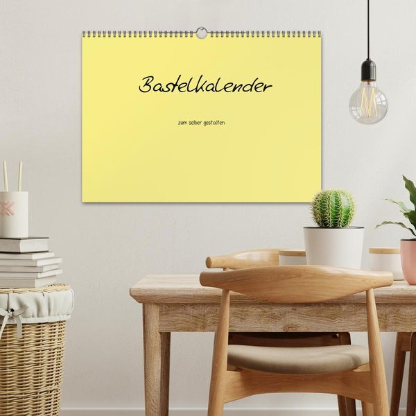 Produktbild: Bastelkalender - Gelb (Wandkalender 2026 DIN A3 quer), CALVENDO Monatskalender