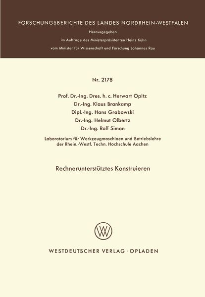 Produktbild: Rechnerunterst&uuml;tztes Konstruieren