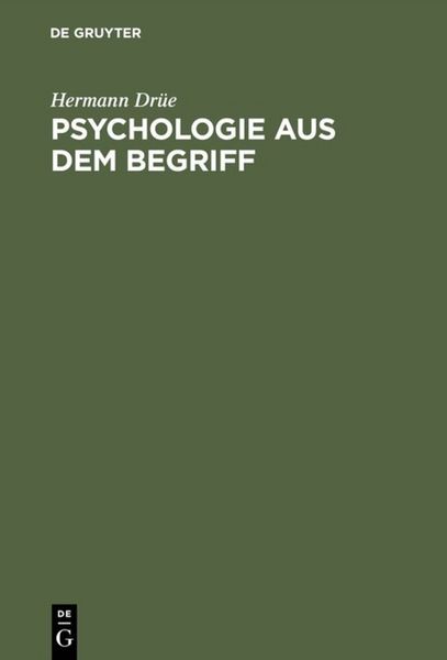 Produktbild: Psychologie aus dem Begriff